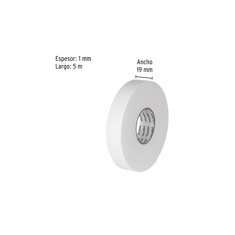 Pretul CDC-1950P Cinta doble cara de 19 mm x 5