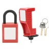 Lock Circuit Breaker Lockout Alloy Serrated Nylon Padlock 25mm Lockhole