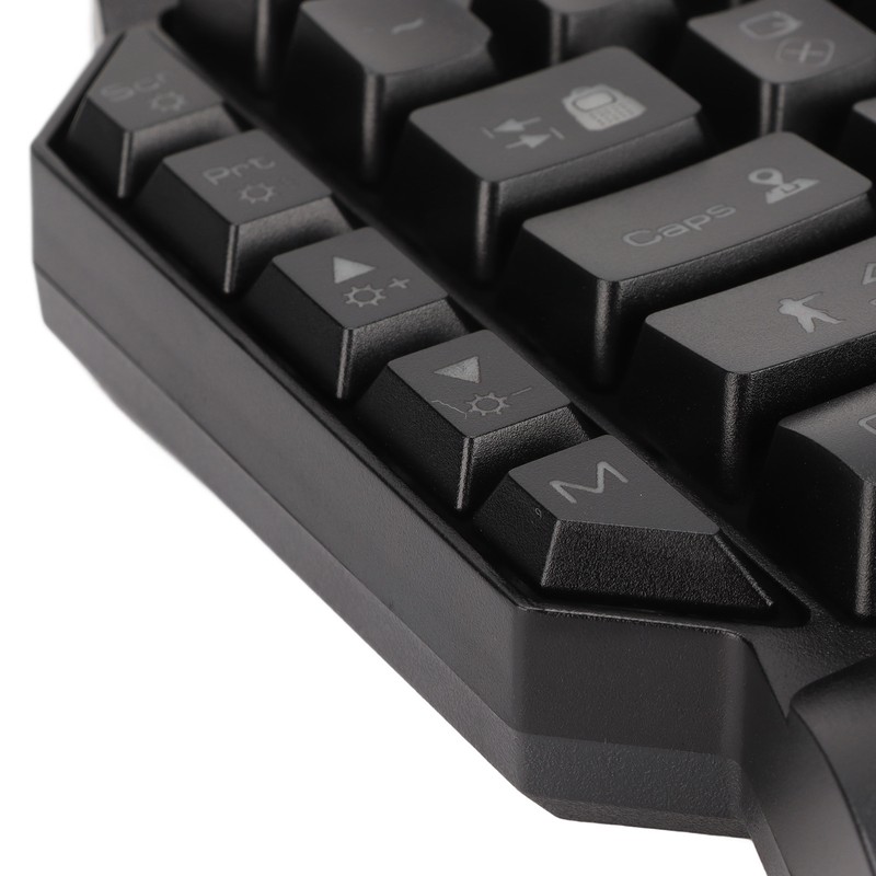 One Handed Gaming Keyboard 39 Keys Luminous Ergonomic Design Anti