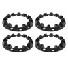 Aramox Juego de 4 Cubiertas Embellecedoras para Cubos de Ruedas,