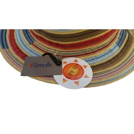 i-Smalls New Season for 2015 Ladies Narrow Brim Ribbon Braid Fashion Sun Hat (Multi)