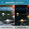 Solar Floating Pool Lights, 5-Pack Solar-Powered Float Candles Lamps Tea