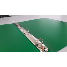 Q-Connect KF02919 Ring Binder A4 4 Ring Diameter 16 mm Green Clear