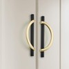 HOME EDIT Brushed Brass & Matte Black Cabinet Pulls, 5