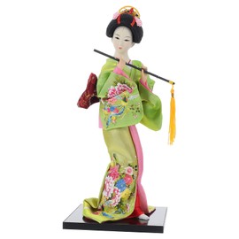 STOBOK Japanese Geisha Kimono Doll Asian Kimono Doll Traditional Maiko Doll Kokeshi Doll Collectible Figurine for Desktop Ornaments