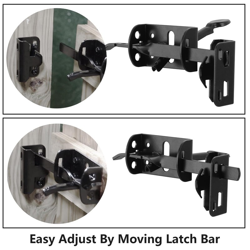 WellMade Thumb Gate Latch Heavy Duty,Self Locking Door Latches and