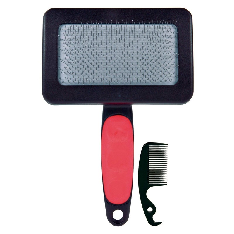 Soft brush, plastic, 10 � 13 cm