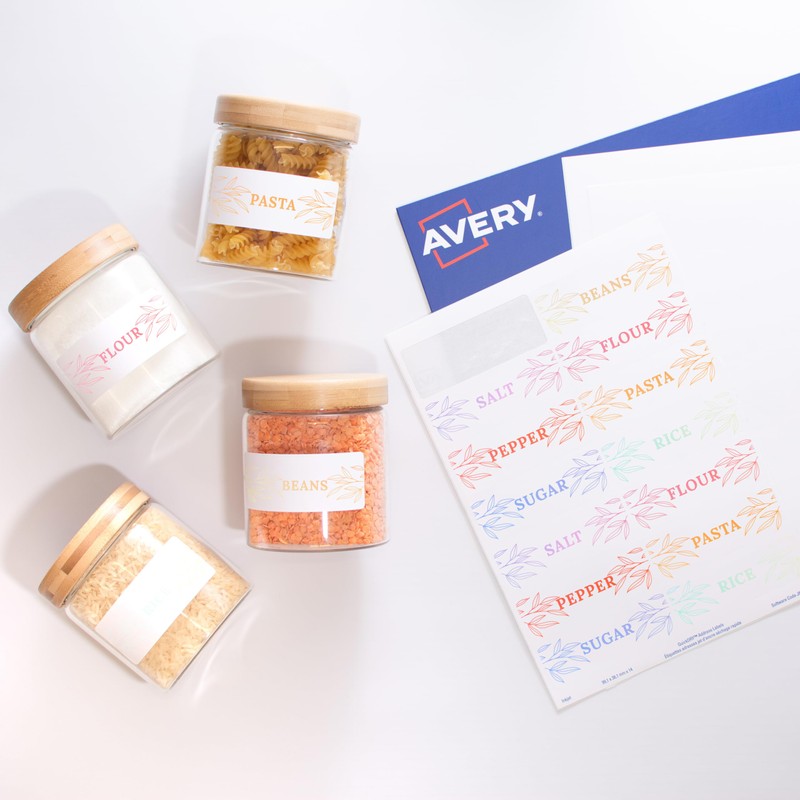 Avery Printable, Customisable Address Mailing Labels, Inkjet Printers, 14 Labels