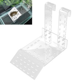 Turtles Platform Tortoise Ramp Acrylic Relaxing Rack Sun Platform with Suction Cups for Reptiles Aquarium Aquarium (TC)