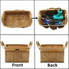 Tool Pouch, Heavy Duty 16oz Waxed Canvas Tool Bag, Rectangle