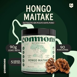 COMMONS Hongos Adaptógenos Hongo Maitake Suplemento Alimenticio En Polvo