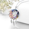MBSUUH Dream Catcher Crystal Pendant Flower Urn Necklace Jewelry 925