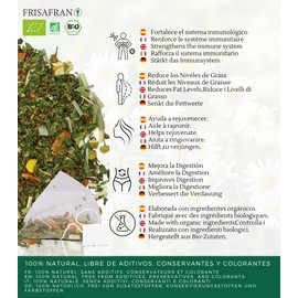 FRISAFRAN - Ecological Alkaline Wellness Infusion in Pyramids | Digestive | Antioxidant - 30Uds