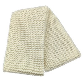 AUSUAYA Warm Scarf for Winter, Thick & Chunky Knit Wool Infinity Scarfs Neck Warmer for Women or Men DE-W-J1, beige