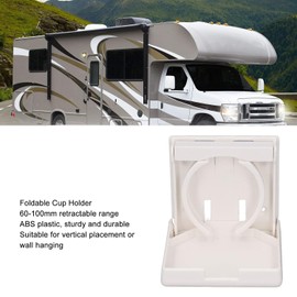 LiebeWH Portavasos Plegable Ajustable Soporte Retráctil para Bebidas Montaje en Pared Organizador para Coche RV Barco Hogar