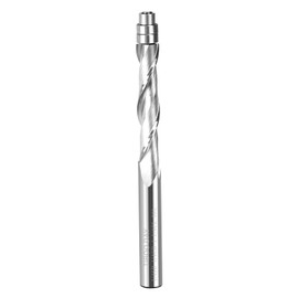 UP Cut Spiral Flush Trim Router Bit 1/4 Shank inch Solid Carbide Flush Trim Router Bits with Bottom Bearing 1-1/4 Cutting Length for Woodworking