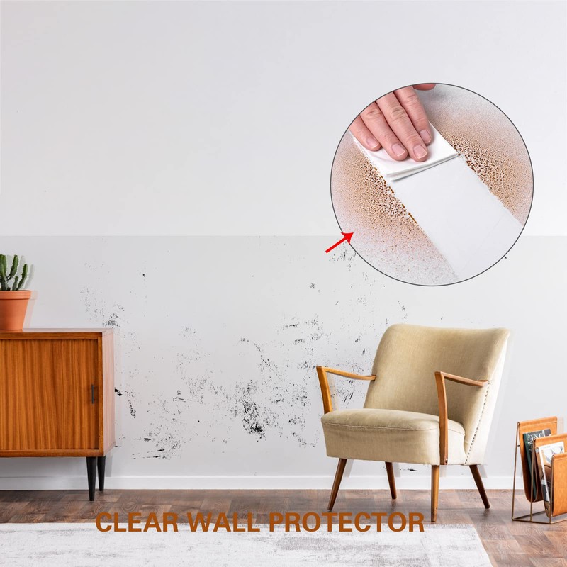 Clear Wall Protector Self Adhesive Kitchen Backsplash Protector Clear Protective