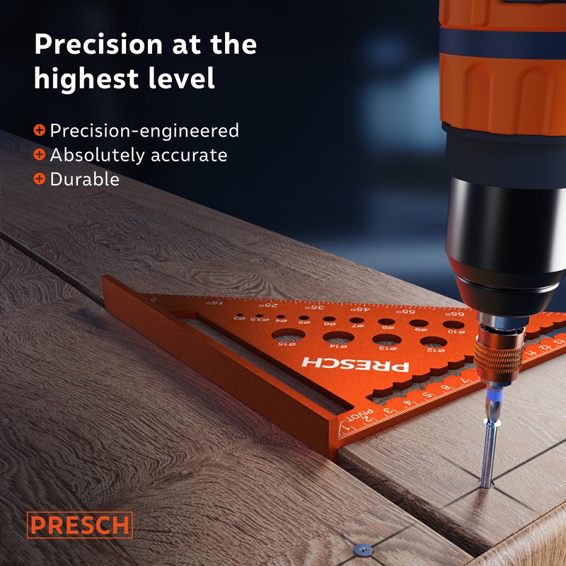 Presch Carpenters Square Set | 180mm & 300mm | Innovative