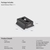 LEFTFOTO Camera Quick Release Plate for DJI RS2/RSC2/RS3/RS3-PRO/RS3 Mini Cimbal