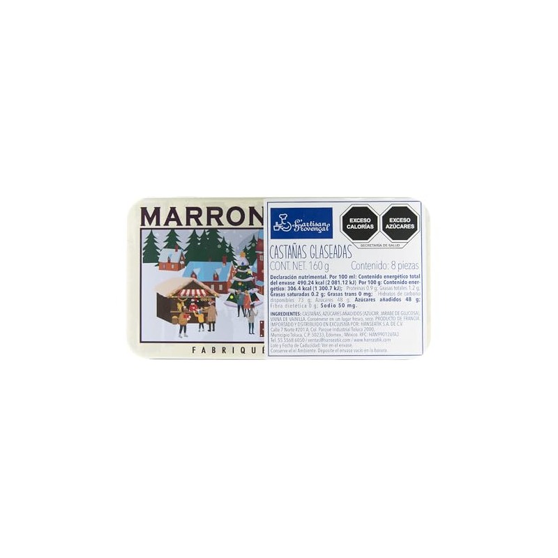 Marrons Glacés (Castañas Glaseadas) L'artisan Provençal 160g