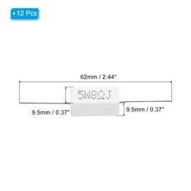 PATIKIL 12 Pcs 8 Ohm Resistors, 5W Ceramic Cement Resistor Power Cement Resistor Kit Tolerance 5% for Power Adapters Audio Computer TV Circuit Board