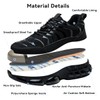 LIOERDIWE Steel Toe Shoes for Men Women Lightweight Safety Sneakers