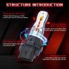 CHUSYYRAY LED Headlight Bulb Lights for 2005-2021 Honda TRX250 RECON