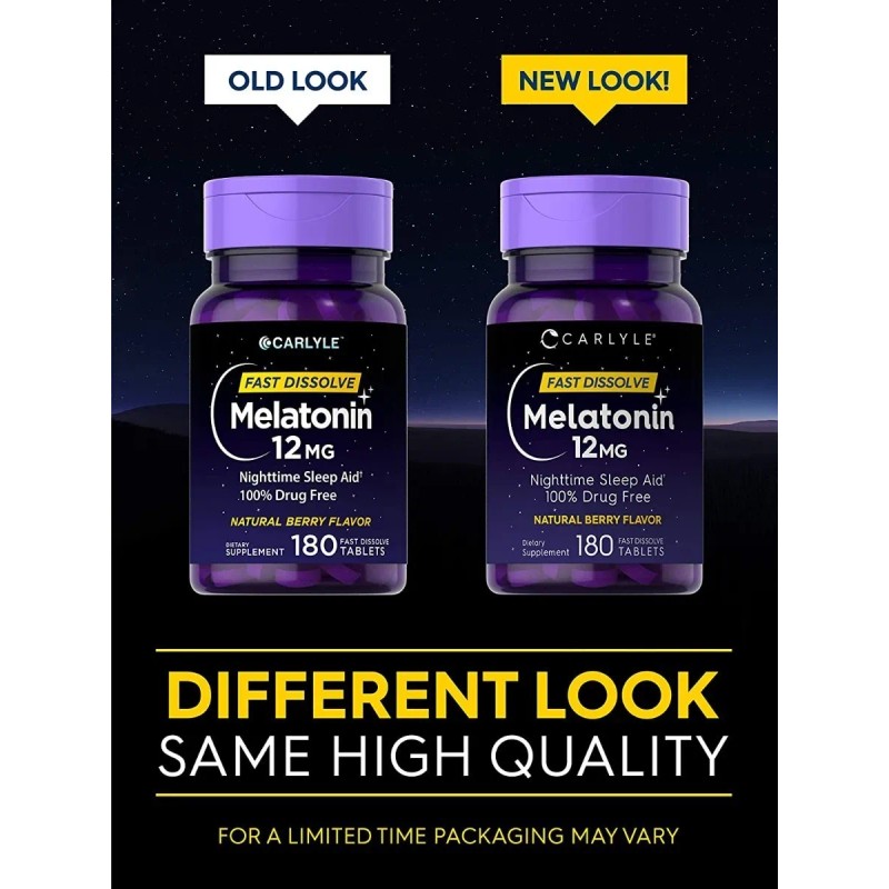 Melatonina 300 Tabletas Sabor Berry 12mg Maxima Potencia Sabor Bayas