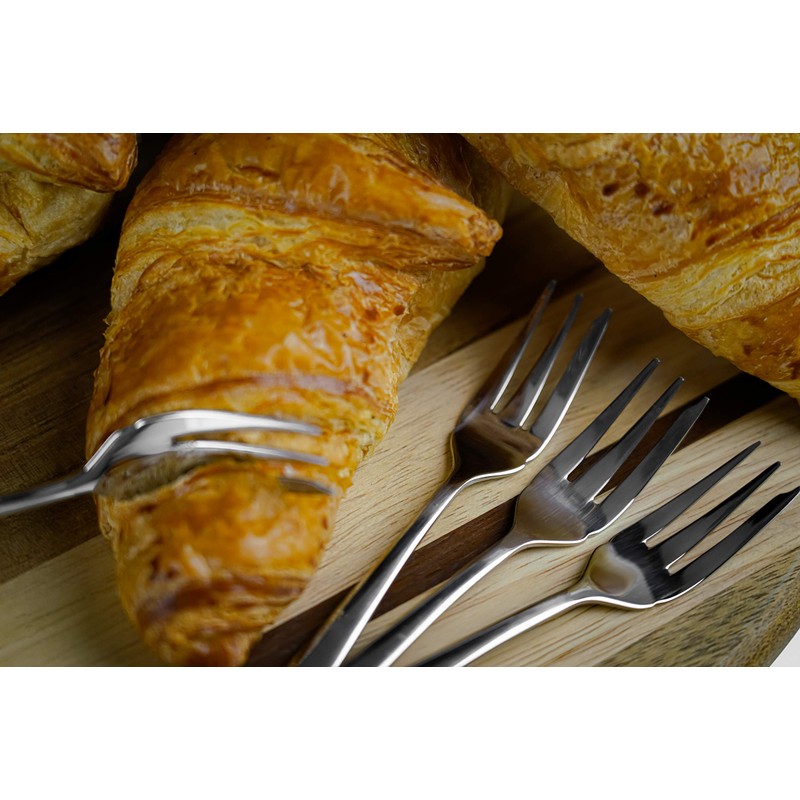 Grunwerg Windsor Carded 4-Piece Pastry Fork Set 4PAFWDR/C, 18/0 Stainless