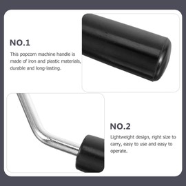 STOBAZA 2pcs Commercial Popcorn Machine Handle Replacement Knob Lightweight Easy to Install Versatile Accessory for Popcorn Makers and Grain Popping Machines Fit for Various Models