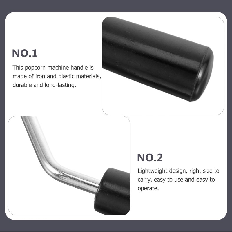 STOBAZA 2pcs Commercial Popcorn Machine Handle Replacement Knob Lightweight Easy