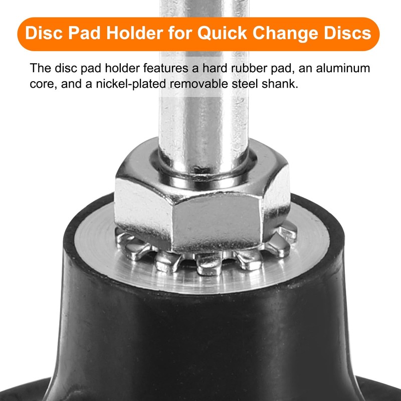 sourcing map 5Pack 2" Disc Pad Holder Quick Change Discs