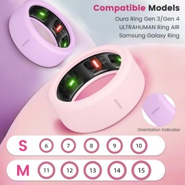 BandRain 10 Pack Cover for Oura Ring Gen 4 & 3/ULTRAHUMAN Ring AIR, Anti-Scratch Elastic Silicone Protector Case Accessories for Women Men Working Out Gym (10 Colors - Set 1, S (6/7/8/9/10))