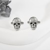 Skull Cufflinks for Men Sterling Silver Skull Cuff Links Skull