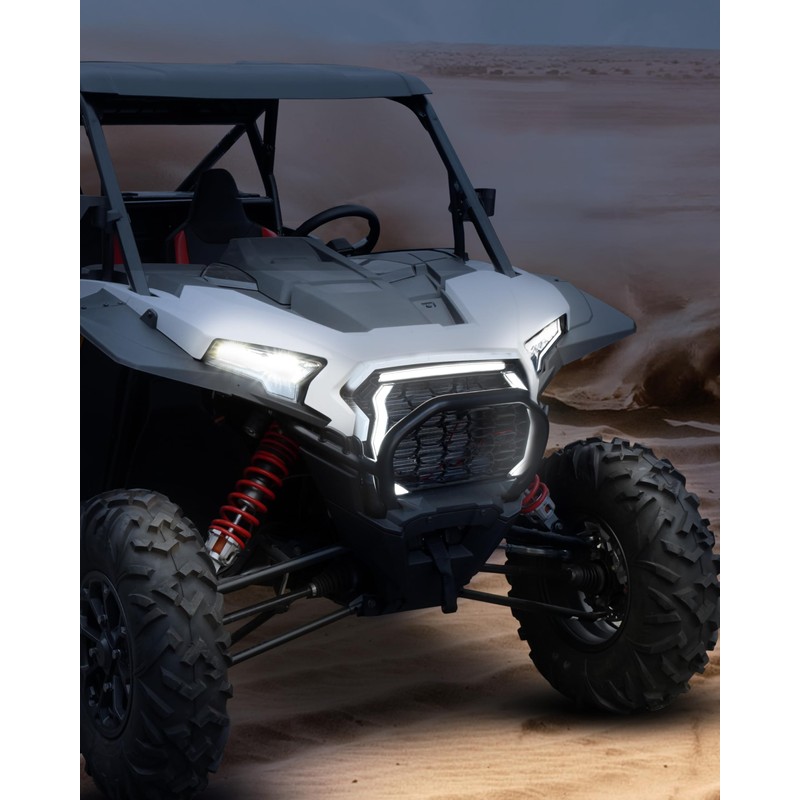 SLORIMOD LED Grille Accent Fang Lights for Polaris RZR XP