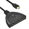 Sansai 3 Port HDMI Switcher/Connector Ports Ultra HD 4K 1080P