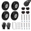 45mm x 18mm Set of 4 Luggage Suitcase Replacement Wheels