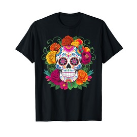 Dia De Los Muertos Costume Day of The Dead Sugar Skull T-Shirt