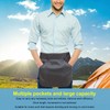 Apron Waist Cover with Plastic Buckle Multiple Pockets Server Aprons