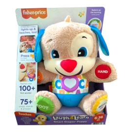 Fisher-Price Laugh & Learn Smart Stages Puppy Plush Learning Toy Ages 6-36m,new