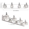 PRESDE 4 Lights Bathroom Light Fixtures Over Mirror Crystal Modern