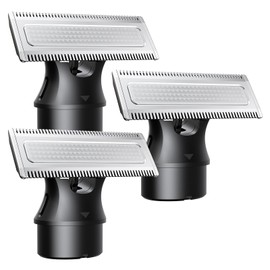 Trimcoo Magnetic Replacement Blades, Genuine Replacement Blades for H1 & H3 Electric Shaver and Trimmer, Easy Snap-On & Rinseable, Durable Stainless Steel, Trim, Edge and Shave, 3 Pack，Black