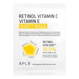 Mascarilla Coreana Retinol Vitamina C E 25ml