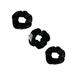 Zipper Scrunchies, Pocket Scrunchie, SECRET & HIDDEN, Velvet Hair Ties Bracelet, Compatible Key Money Chapstick Storage Bag, Elastics Hair Band (Black, One size)