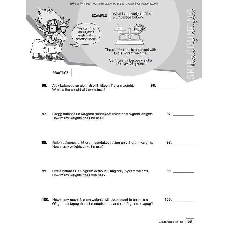 Beast Academy 3A: Guide and Practice, 2 Books Collection Set,