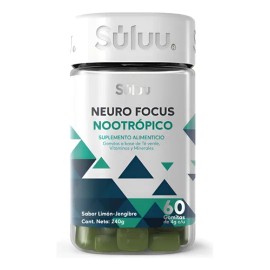 Gomitas Mente Concentración Nootropicos Memoria Colina Limón Y Jengibre