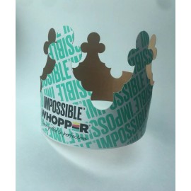 Burger King Paper Crown Hat IMPOSSIBLE WOPPER Company From Usa Collectible