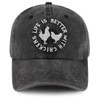 Tbstlumd Chicken Hat, Black, Baseball Cap for Men Women, Adjustable,