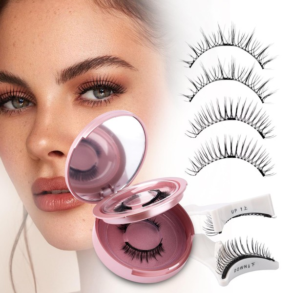 Magnetic Eyelashes with Applicator Natural Look Reusable Magnetic Lashes No