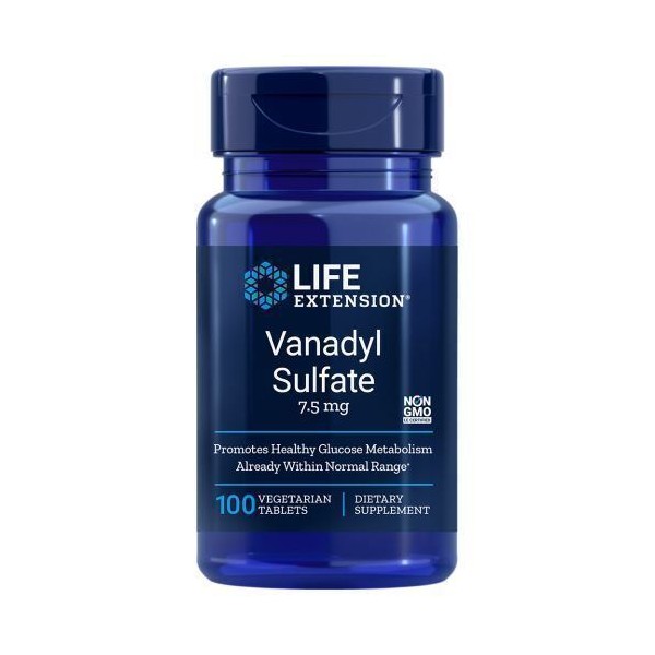 Vanadyl Sulfate 100 tabs 7.5 mg by Life Extension